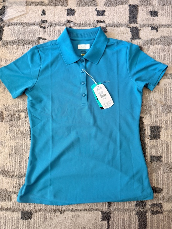 Greg Norman Collection Tops - Greg Norman Collection Women's Button-Down Polo - Turquoise